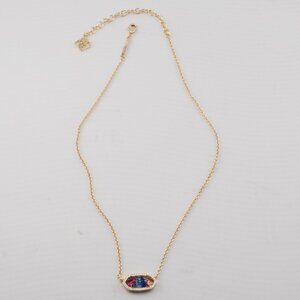 Kendra Scott Oval Rainbow Glass Necklace